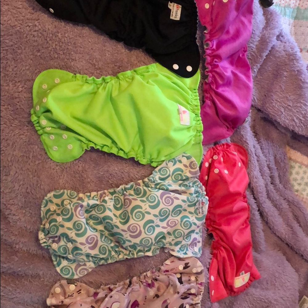 Apple Cheeks size 2 pocket cloth diapers